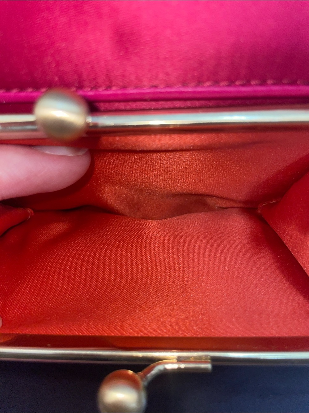 Coach ‘Amanda’ Satin Foldover Clutch - Picture 9 of 13